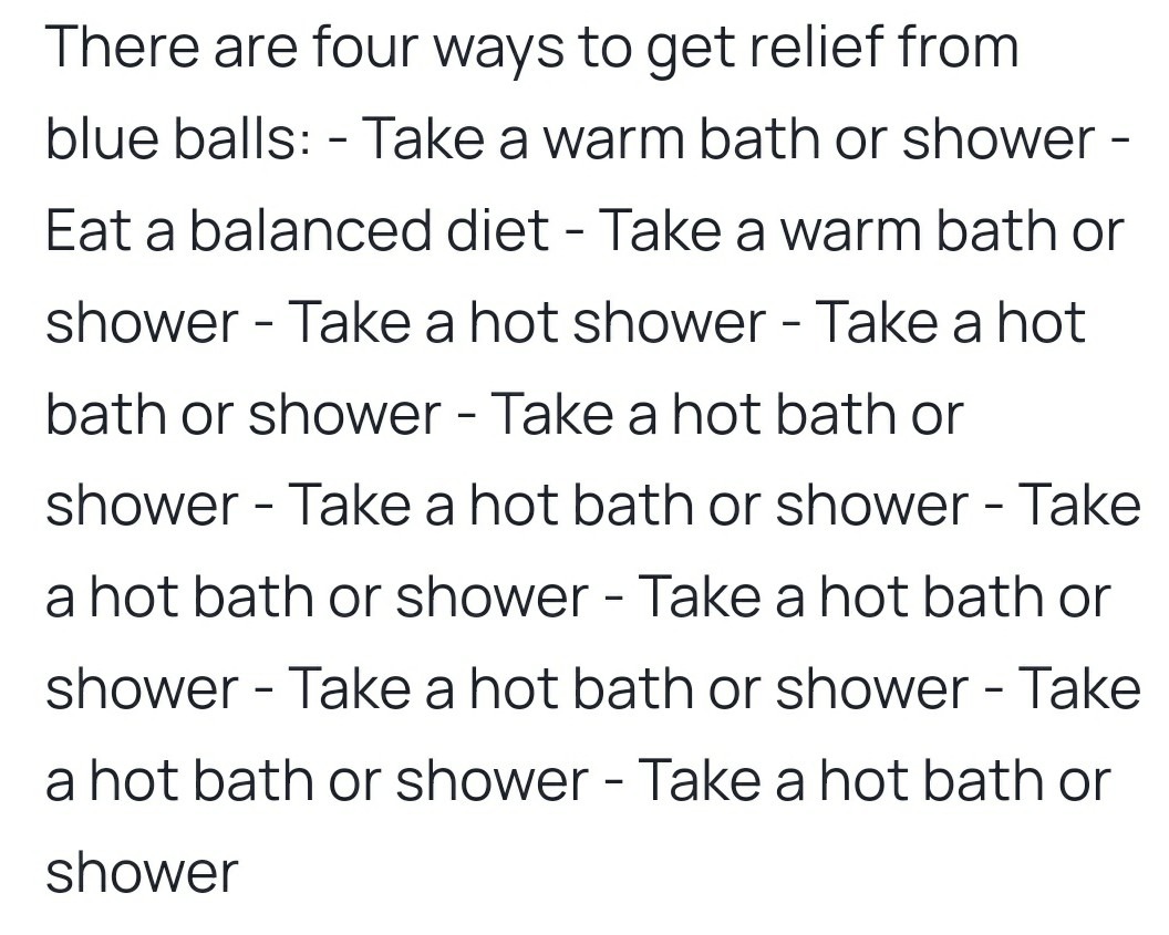 Take a hot bath or shower - meme