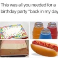 Birthday party in the 90s