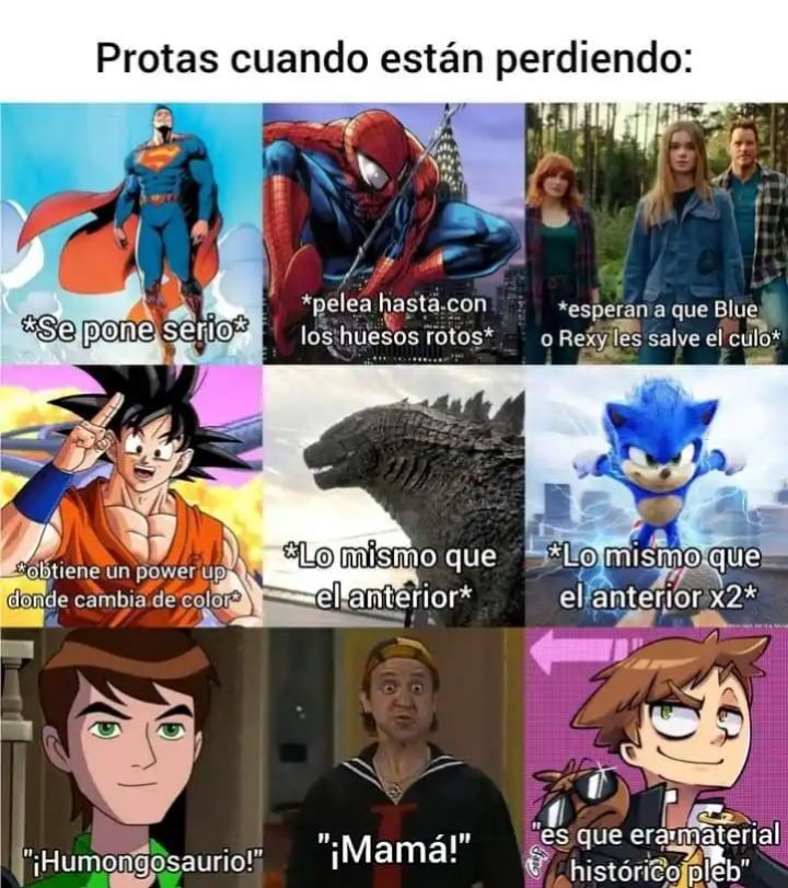 Protas cuando están perdiendo: - meme