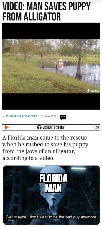 Florida man hero - meme