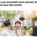 When you assemble more phones than anyone else that month