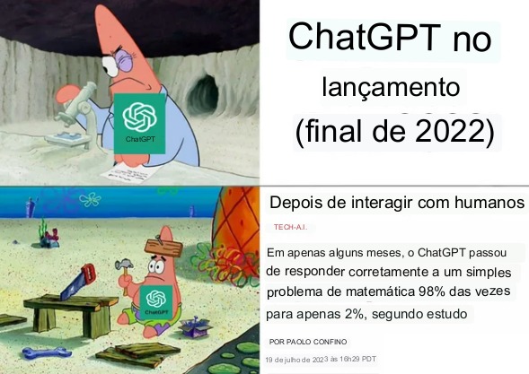 ChatGPetralha ficou ruim - meme