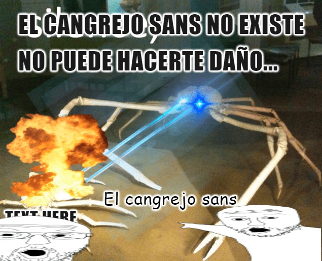 El cangrejo sans: - meme