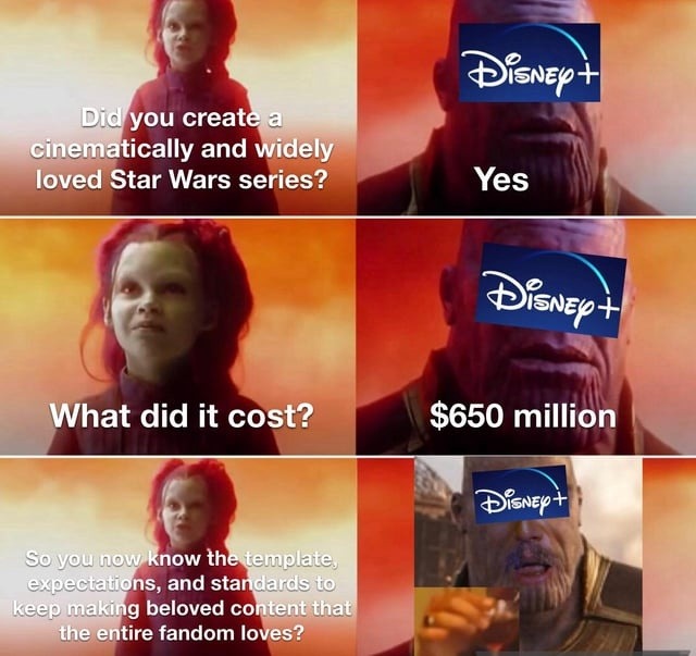 Star Wars cost $650M and fandom rage was free - meme
