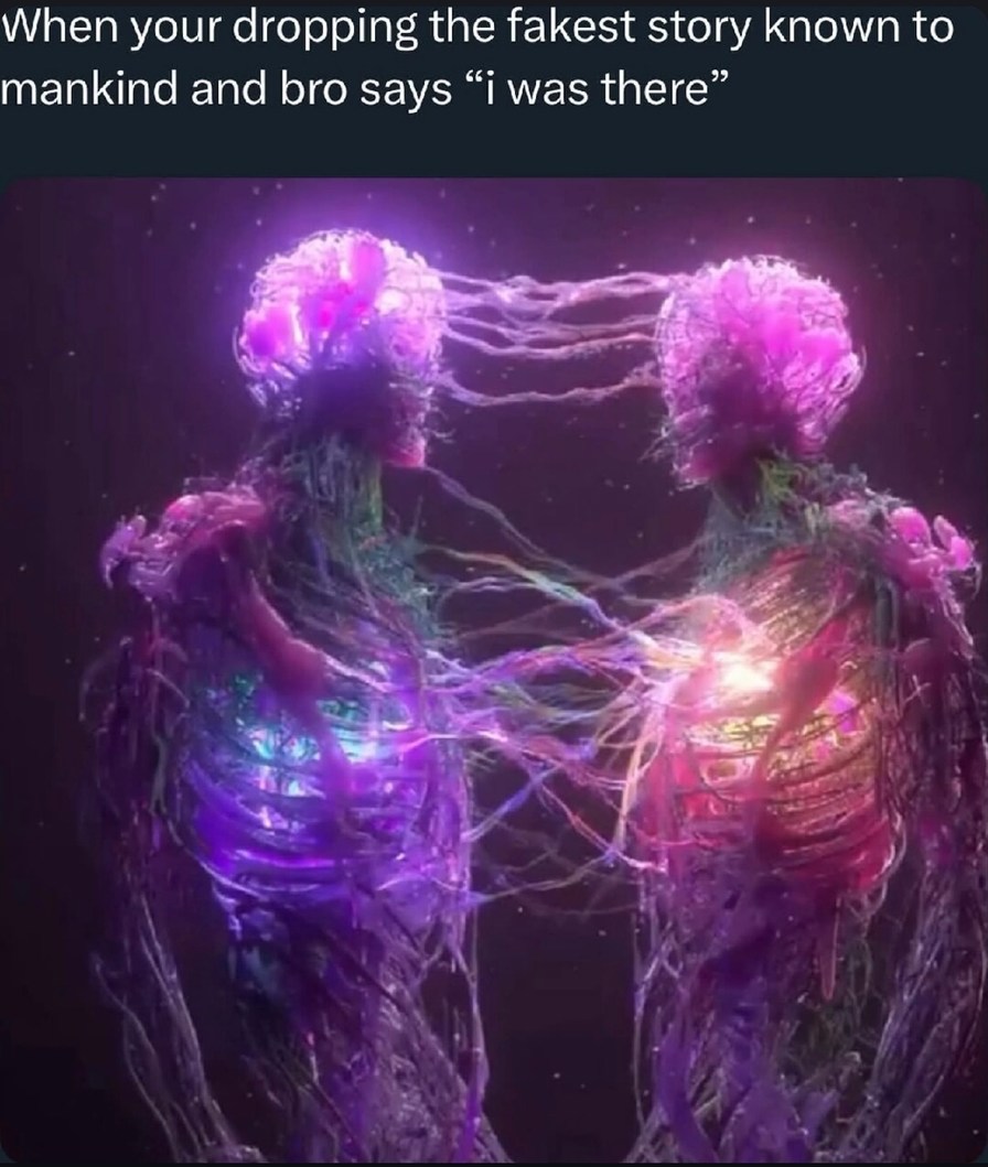 He was there, and now your tale falls apart - meme