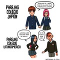 Parejas en colegió de Japón vs parejas en colegió de latinoamérica