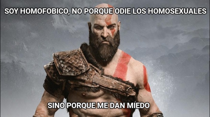 He puesto a Kratos no para que represente su personalidad, sino porque quedaba bien - meme