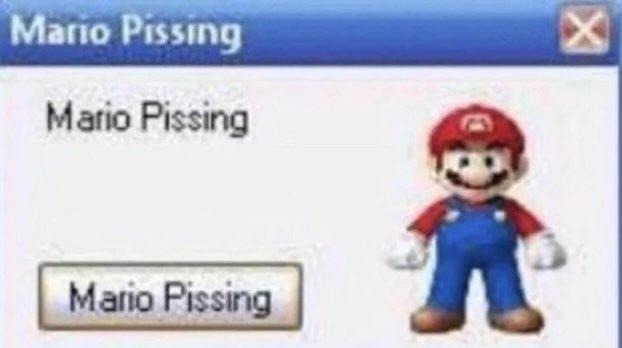 Mario Pissing - meme