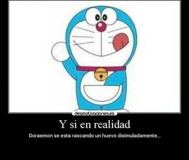 La realidad de Doraemon - meme