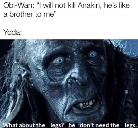 Obi Wan, Anakin and Yoda - meme