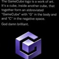 The GameCube logo gamer meme
