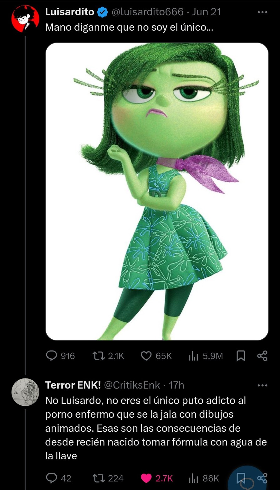 Oigan es horror enojado - meme