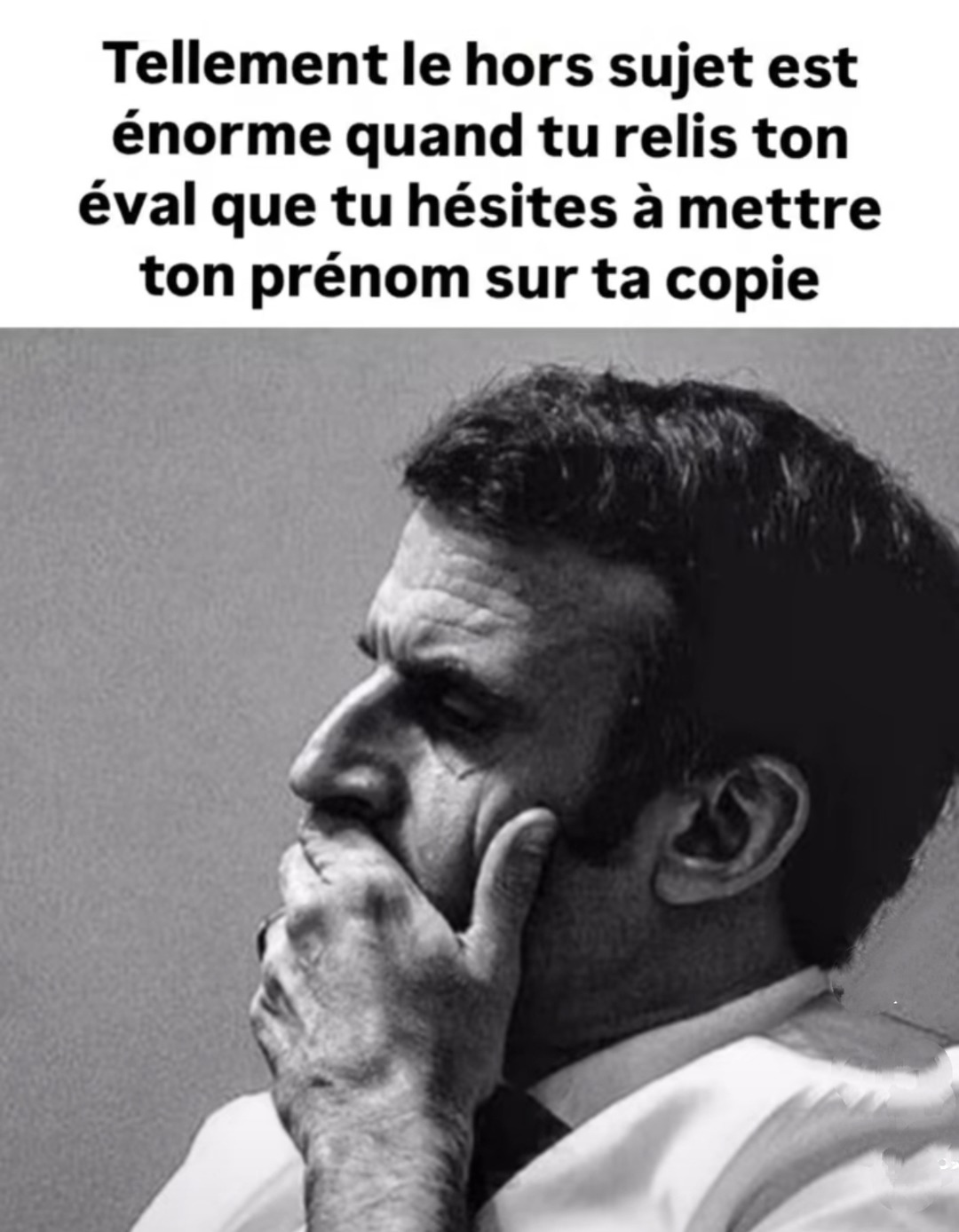 Quand t’as tellement foiré ton éval que t’oses pas signer - meme