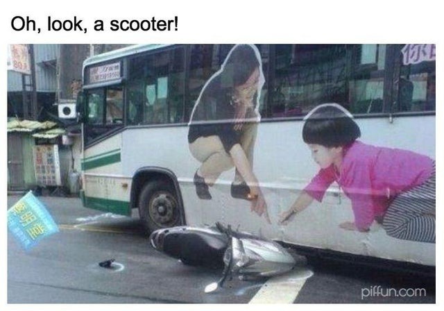 oh look a scooter - meme