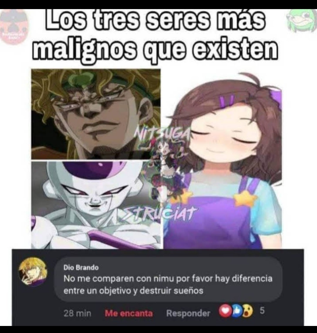 Nunca vi jojos así que lamentablemente no puedo confirmarlo - meme