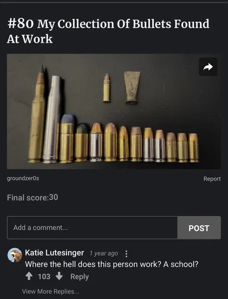 Collection of bullets - meme