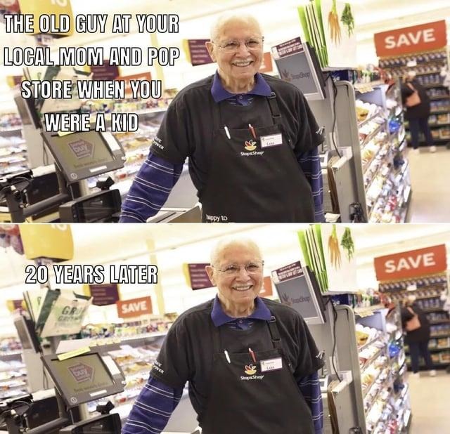 Your local shop when you were 10 vs now: one button away from NFT collapse - meme