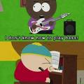 You're black! you can play bass!