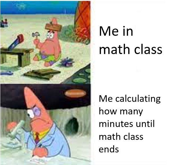 honestly I hate math - meme