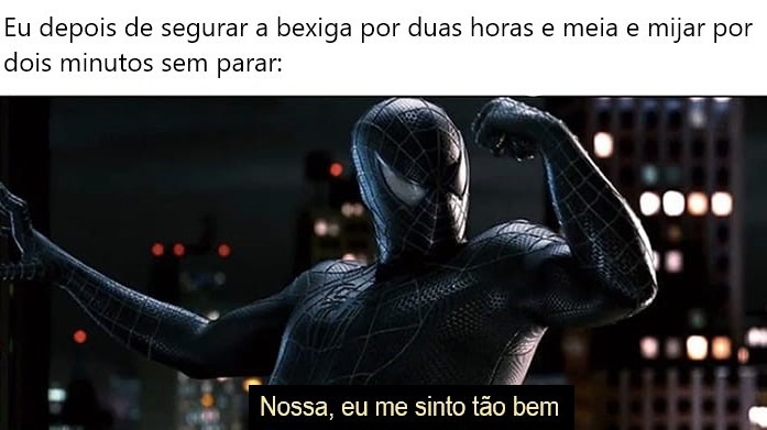 Aquela aliviada depois do cinema - meme