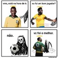 O futebol está de luto! Descanse em paz, Rei Pelé.