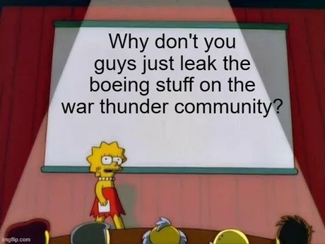 Boeing War Thunder leak meme