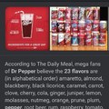 23 dr pepper flavors