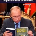 Putin leyendo El Patrón de bitcoin