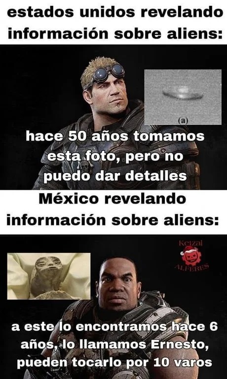 México revelando información sobre aliens - meme
