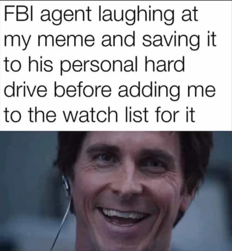 laughing FBI agent - meme