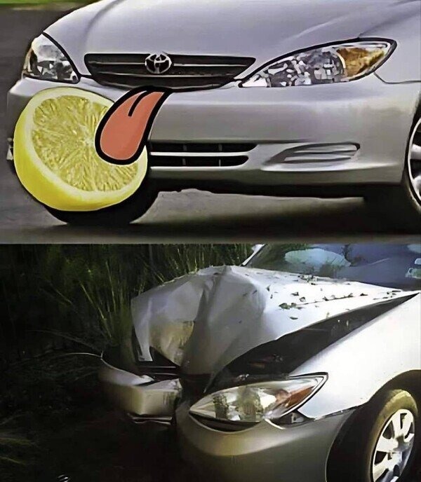 Toyota tomando limon - meme