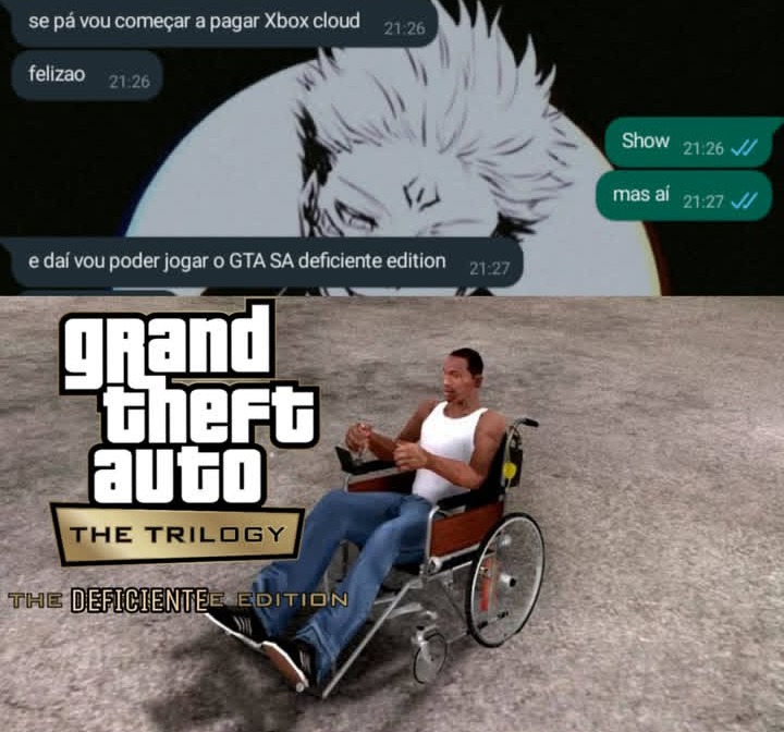 Cj cadeirante - meme