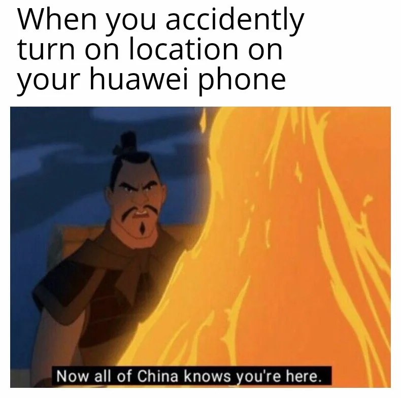 Turned on GPS and now Xi Jinping knows where I live - meme