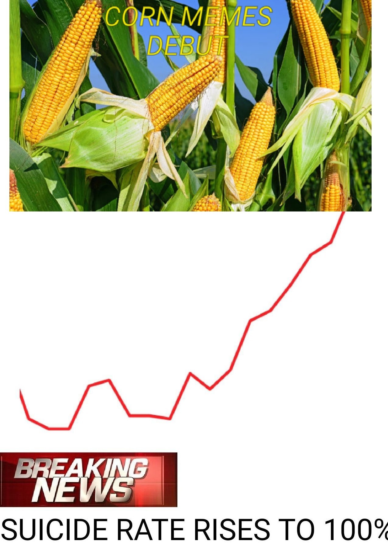 The sad truth about corn - meme