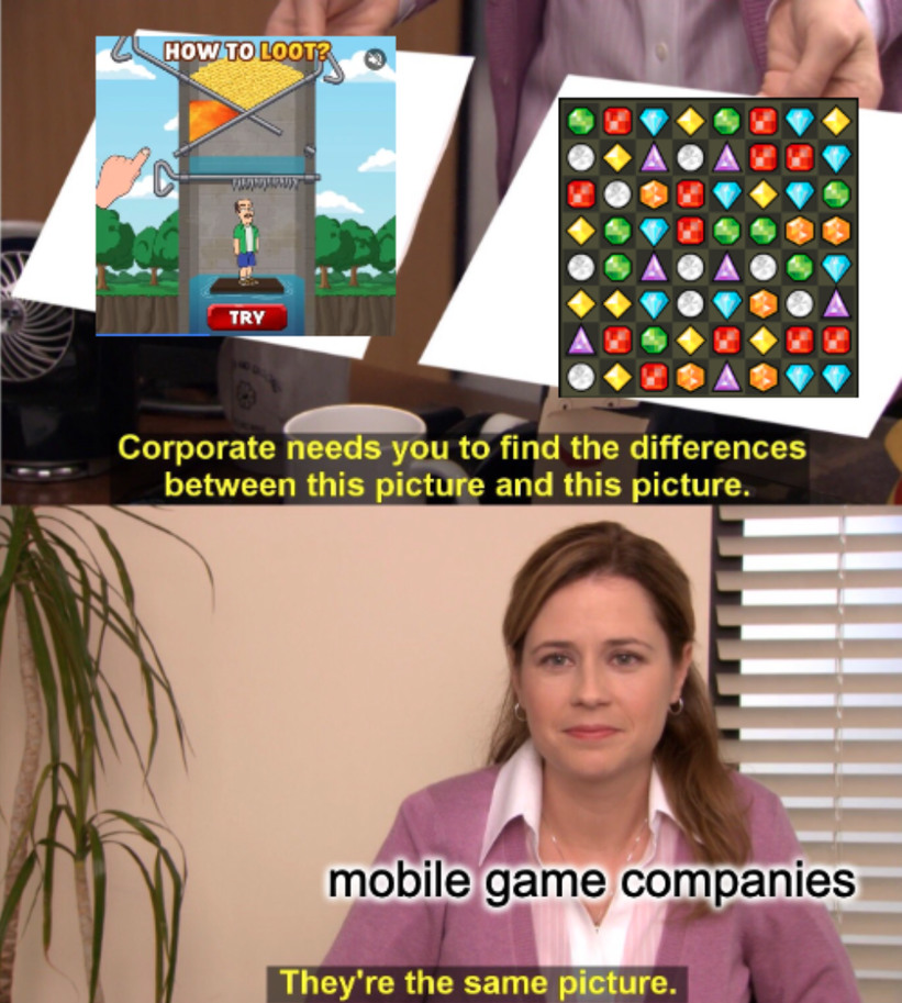mobile game ads be like - meme