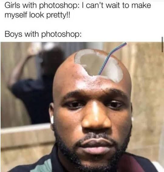 Boys photoshop - meme