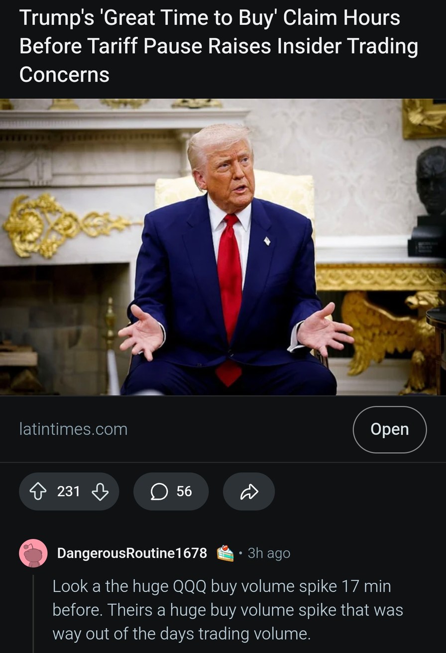Tariff pause meme news
