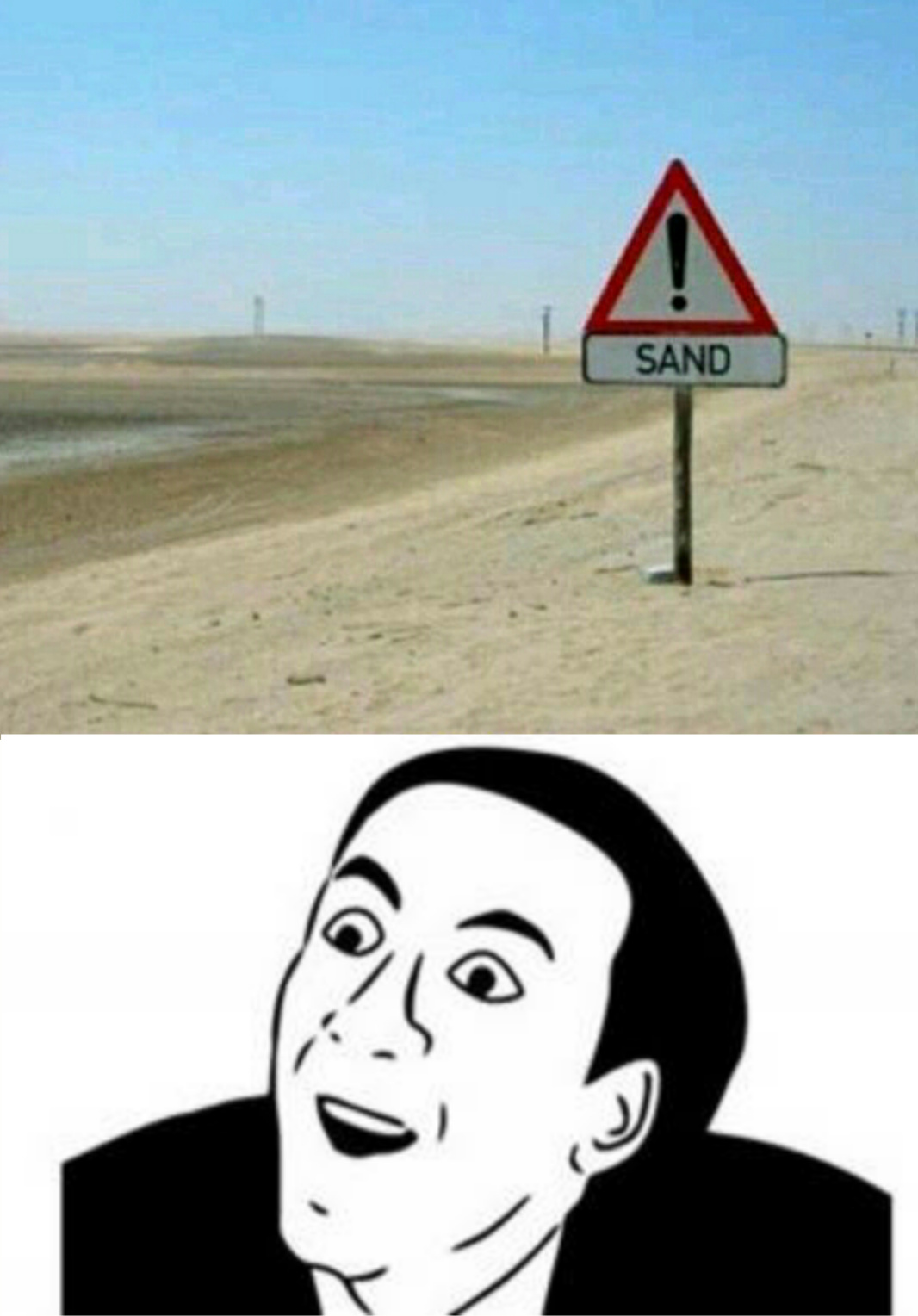 Really?.....sand? - meme