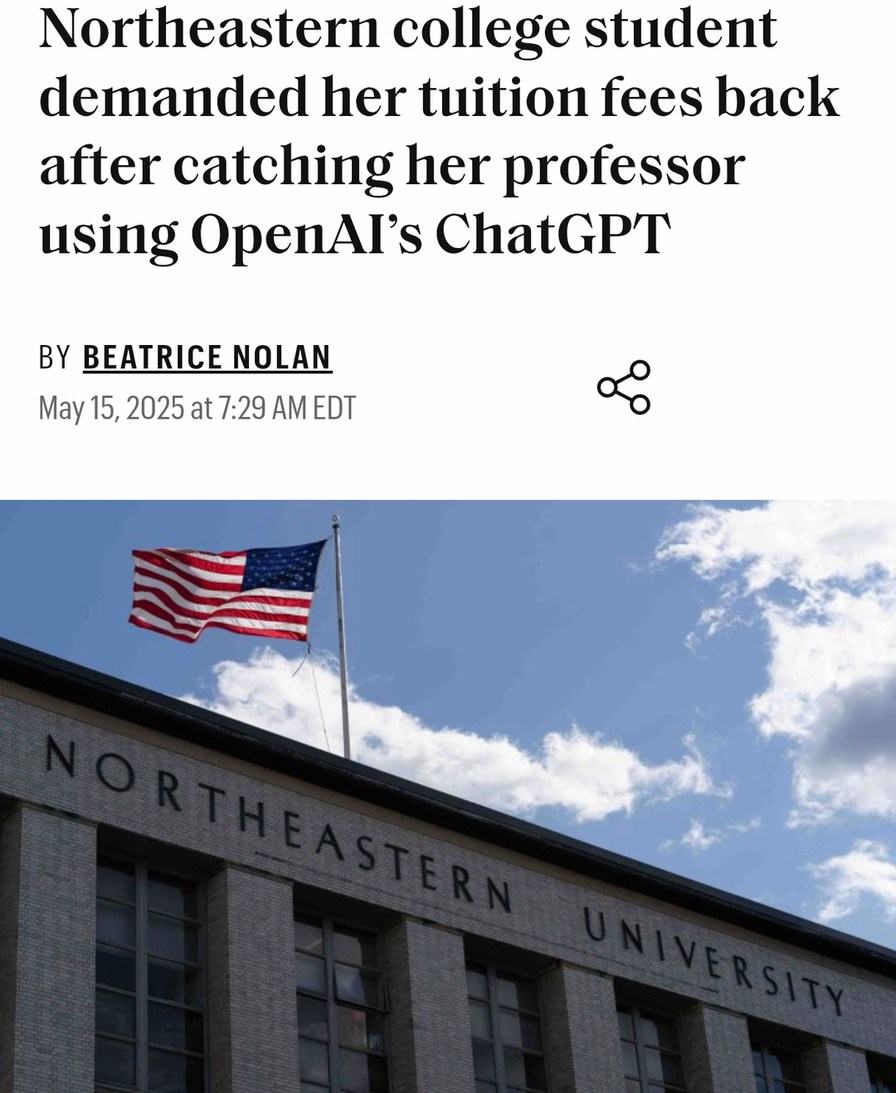 she caught her prof using ChatGPT and now wants a refund like it's Netflix - meme