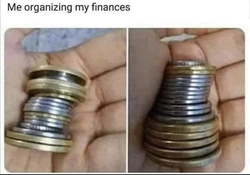 organizing finance - meme