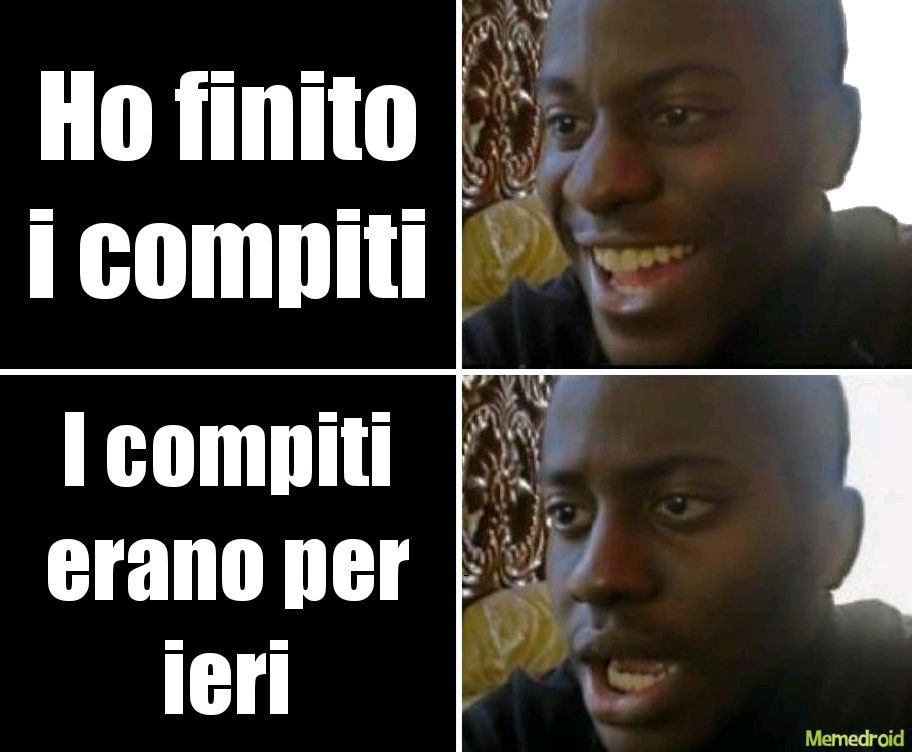 Ecco che succede se non fai i compiti. - meme