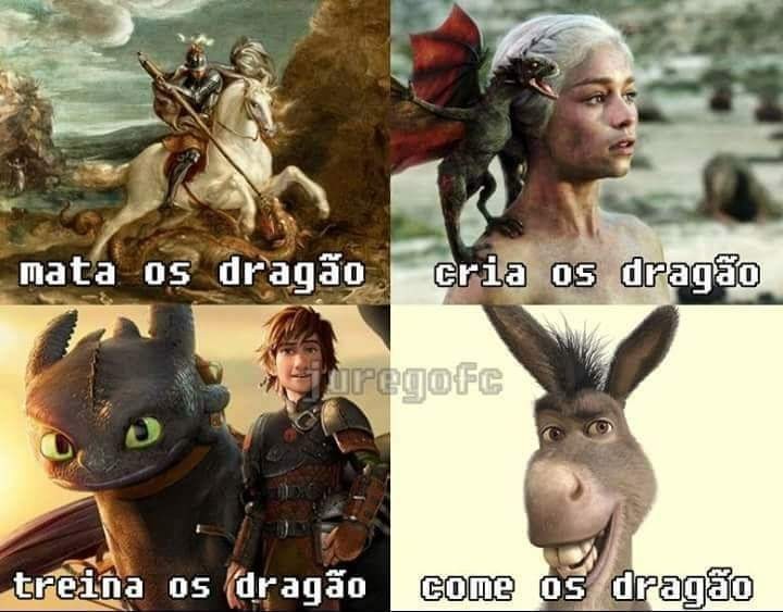 Memes acessíveis - Descrição da imagem: o Burro pergunta: O que significa  TPM? Shrek ao lado, em pé, responde: Significa: TE PREPARA MANO! Detalhes:  Shrek é verde e corpulento; o Burro cinza.