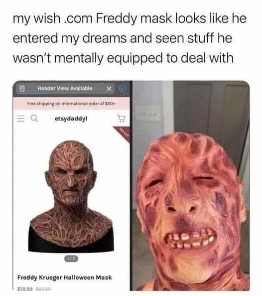 Freddy mask - meme