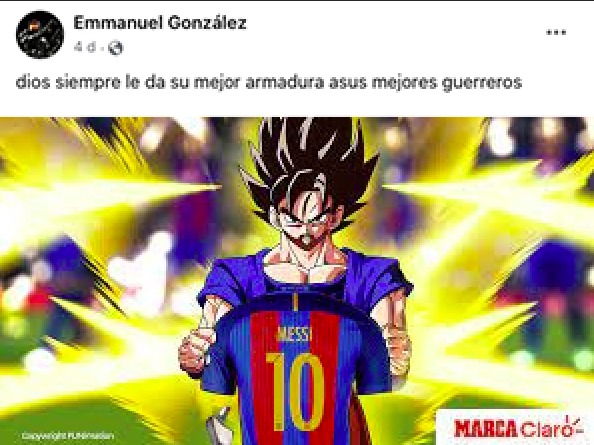 Goku del barcelona - meme
