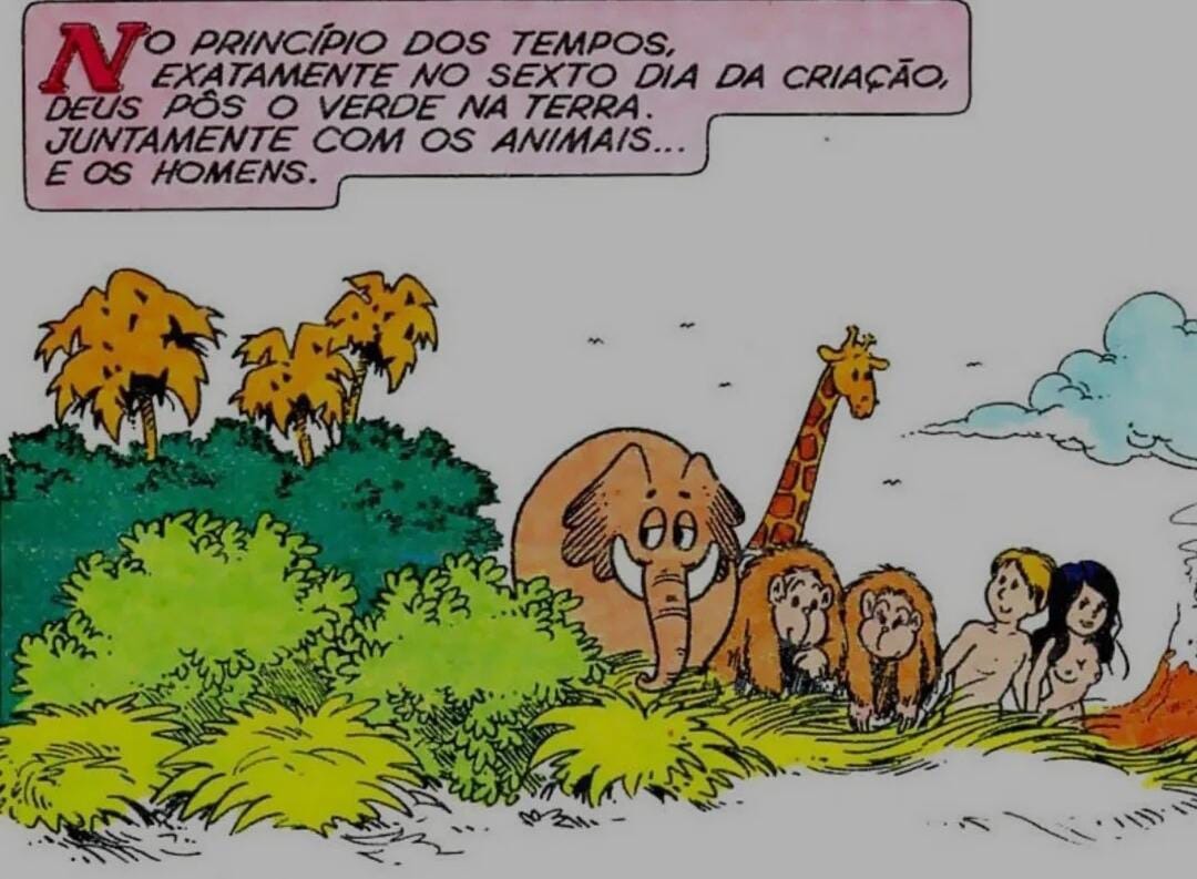 Adão e Eva - meme