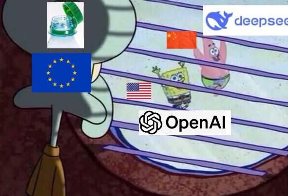 Me pregunto cómo dejo Europa ser la cuna de la innovación. :philosoraptor: - meme