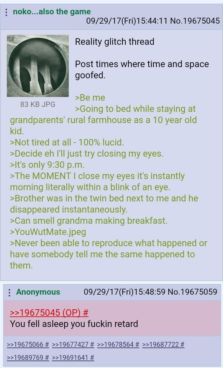 Time skipped like a bugged game - meme