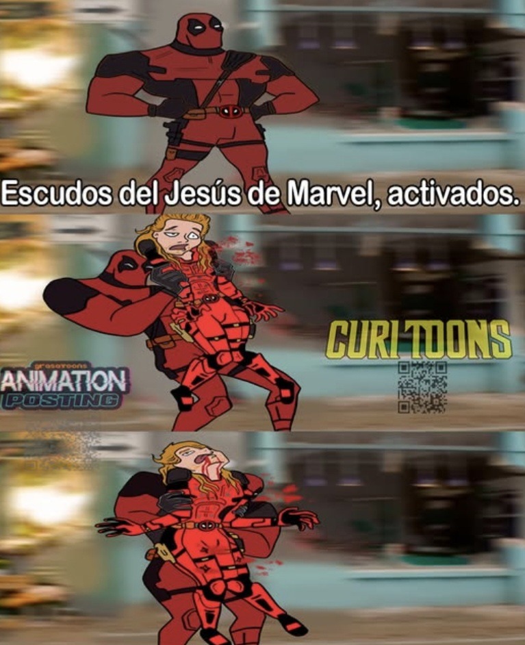 Escudo humano activado - meme