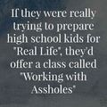 And working for assholes