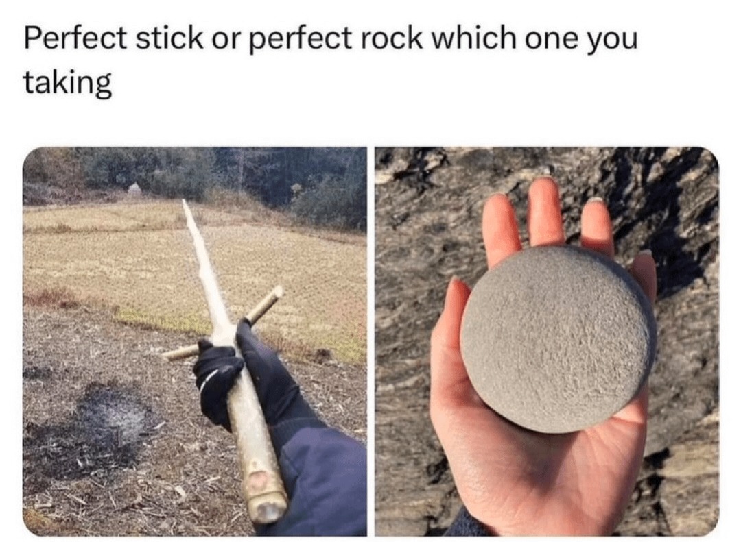 A man must decide - meme